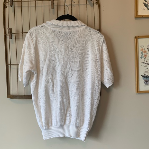 Vintage Kenneth Too! White Knit Top - Picture 6 of 8